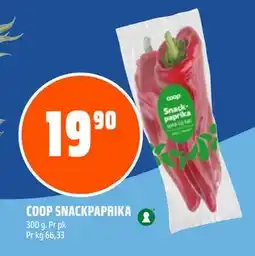 Coop Obs COOP SNACKPAPRIKA, NOK 19.9 tilbud