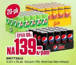 Europris BRETTSALG, NOK 139 tilbud