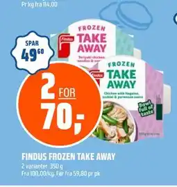 Coop Obs FINDUS FROZEN TAKE AWAY, NOK 70 tilbud