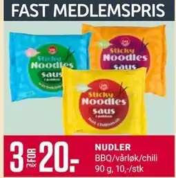 Europris NUDLER, Medlemspris tilbud