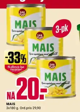 Europris MAIS, NOK 20 tilbud