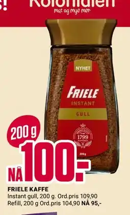 Europris Friele Kaffe, NOK 100 tilbud