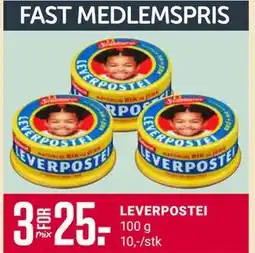 Europris LEVERPOSTEI, Medlemspris tilbud