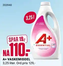 Europris A+ VASKEMIDDEL, NOK 110 tilbud