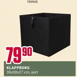 Europris KLAPPBOKS, NOK 79.9 tilbud