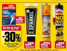Europris Alt lim og fug! tilbud