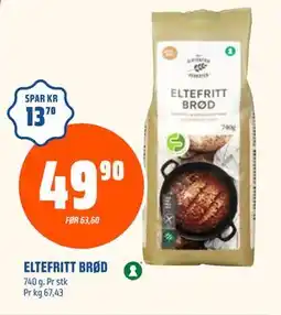 Coop Obs ELTEFRITT BRØD, NOK 49.9 tilbud