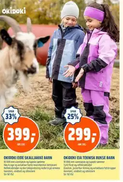 Coop Obs OKIDOKI EIDE SKALLJAKKE BARN, NOK 399 tilbud
