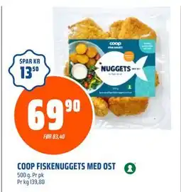 Coop Obs COOP FISKENUGGETS MED OST, NOK 69.9 tilbud