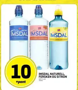 Bunnpris IMSDAL NATURELL, FERSKEN OG SITRON, NOK 10 tilbud