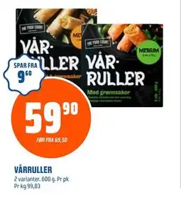 Coop Obs VÅRRULLER, NOK 59.9 tilbud
