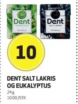 Bunnpris DENT SALT LAKRIS OG EUKALYPTUS, NOK 10 tilbud