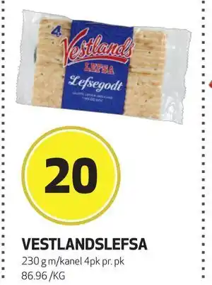 Bunnpris VESTLANDSLEFSA, NOK 20 tilbud