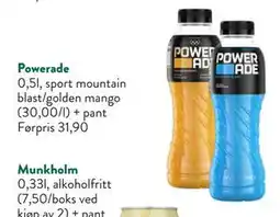 Jacobs Powerade, NOK 15 tilbud