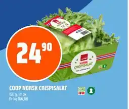 Coop Obs COOP NORSK CRISPISALAT, NOK 24.9 tilbud