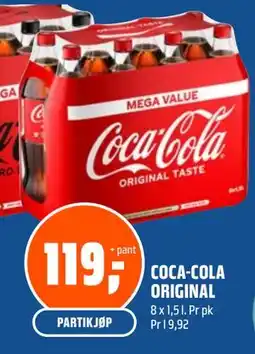 Coop Obs COCA-COLA ORIGINAL, NOK 119 tilbud