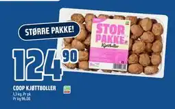 Coop Obs COOP KJØTTBOLLER, NOK 124.9 tilbud