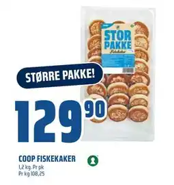 Coop Obs COOP FISKEKAKER, NOK 129.9 tilbud