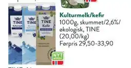 Jacobs Kulturmelk/kefir, NOK 20 tilbud