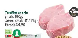 Jacobs Ytrefilet av svin pr stk, 180g,, NOK 20 tilbud