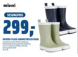 Coop Obs OKIDOKI PLASK GUMMISTØVLER BARN, NOK 299 tilbud