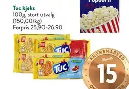 Jacobs Tuc kjeks, NOK 15 tilbud