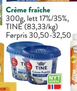Jacobs Crème fraîche, NOK 25 tilbud