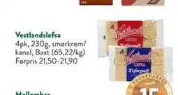 Jacobs Vestlandslefsa, NOK 15 tilbud