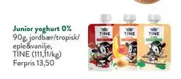 Jacobs Junior yoghurt 0%, NOK 10 tilbud