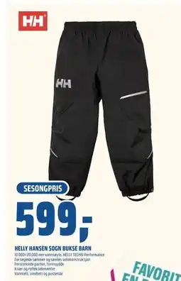 Coop Obs HELLY HANSEN SOGN BUKSE BARN, NOK 599 tilbud