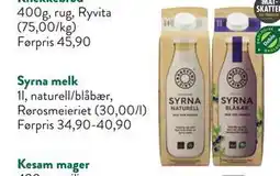 Jacobs Syrna melk, NOK 30 tilbud