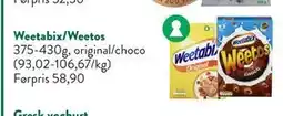 Jacobs Weetabix/Weetos, NOK 40 tilbud