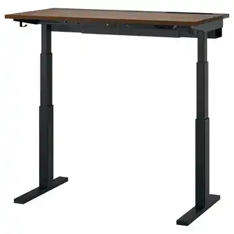 IKEA Mittzon Skrivebord hev/senk, elektrisk valnøttfiner/svart, 120x60 cm tilbud