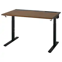 IKEA Mittzon Skrivebord, valnøttfiner/svart, 120x80 cm tilbud