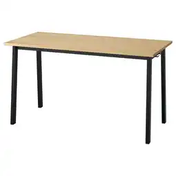 IKEA Mittzon Konferansebord, eikefiner/svart, 140x68x75 cm tilbud