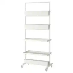 IKEA Mittzon Stamme hjul/visningshylle/ledningsb, hvit, 85x205 cm tilbud