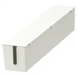 IKEA Mittzon Ledningsboks til stamme med hjul, hvit, 80x13 cm tilbud