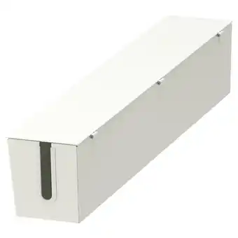 IKEA Mittzon Ledningsboks til stamme med hjul, hvit, 80x13 cm tilbud