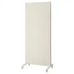 IKEA Mittzon Stamme m hjul/akustikkskjerm, Gunnared beige/hvit, 85x205 cm tilbud
