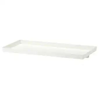 IKEA Mittzon Utstillingshylle til underst m hjul, hvit, 80x4 cm tilbud