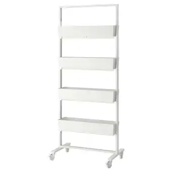 IKEA Mittzon Stamme med hjul/beholder, hvit, 85x205 cm tilbud