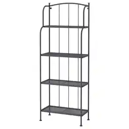 IKEA LÄckÖ Hylle, utendørs, grå, 61x160 cm tilbud