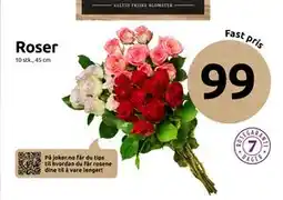 Joker Roser, NOK 99 tilbud