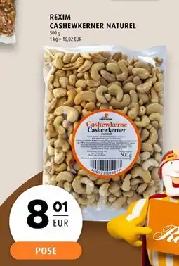 Scandinavian Park REXIM CASHEWKERNER NATUREL, EUR 8.01 tilbud