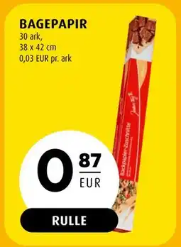 Scandinavian Park BAGEPAPIR, EUR 0.87 tilbud
