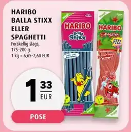 Scandinavian Park HARIBO BALLA STIXX ELLER SPAGHETTI, EUR 1.33 tilbud