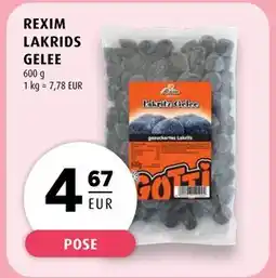 Scandinavian Park REXIM LAKRIDS GELEE, EUR 4.67 tilbud