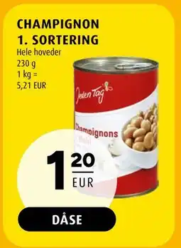 Scandinavian Park CHAMPIGNON 1. SORTERING, EUR 1.2 tilbud