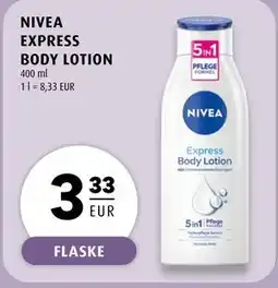 Scandinavian Park NIVEA EXPRESS BODY LOTION, EUR 3.33 tilbud