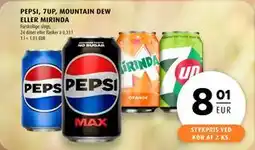 Scandinavian Park PEPSI, 7UP, MOUNTAIN DEW ELLER MIRINDA, EUR 8.01 tilbud